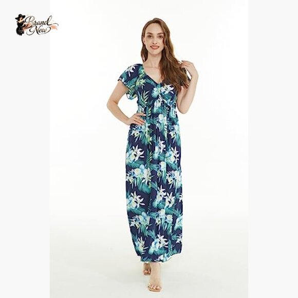 100% Rayon Matching Family Hawaiian Luau Outfits - Picture 6 of 7